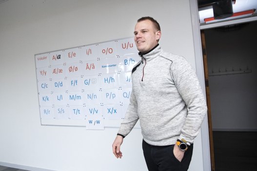 Tobias Telling glæder sig til at komme i gang. <i>Foto: Henrik Bo</i>