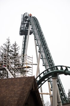 Der arbejdes også i højden. Foto: Henrik Bo
