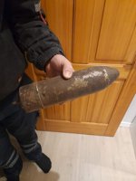 Martin fandt en gammel granat i sit hus