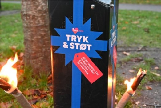 Tryk og støt, stod der på "de syngende juletræer". Og der var tryk på. Foto: AKKC