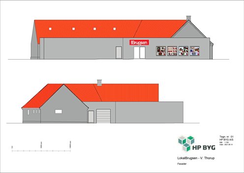 Der skal etableres 60 kvadratmeter ny vindfang, 95 kvadratmeter ny butik og 73 kvadratmeter ny lager. I alt bliver butikken på 471 kvadratmeter efter om- og tilbygningen. Illustration HP Byg