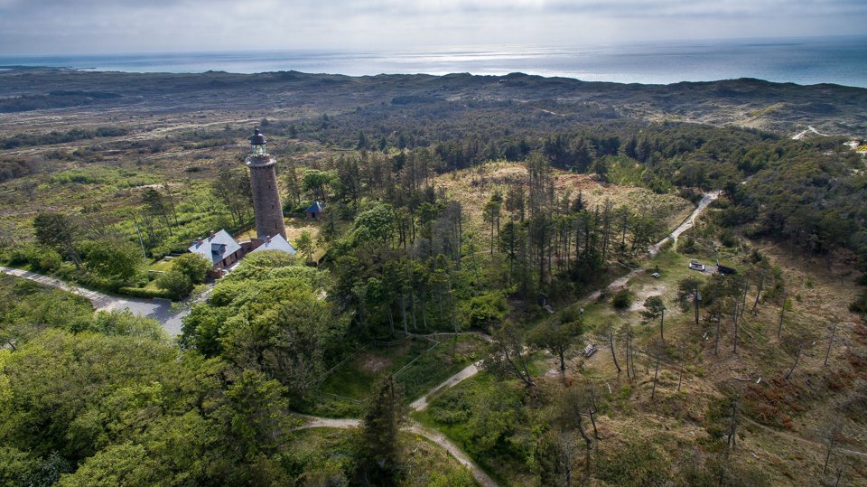 Fra det gamle fyr i Lodbjerg er der en enestående udsigt over hele den sydlige del af Nationalpark Thy. Arkivfoto: Bo Lehm <i>Bo Lehm</i>