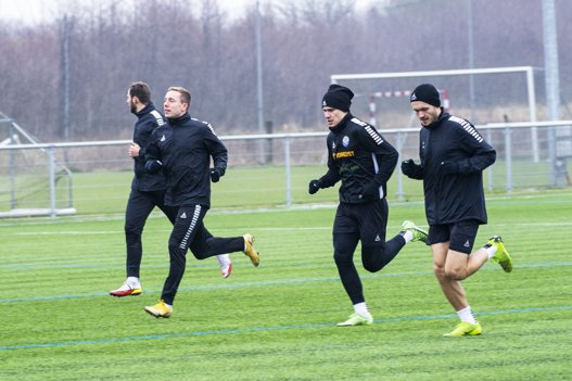 Vendsyssel FF var tilbage på træningsbanen for første gang i 2022.
Foto: Kim Dahl Hansen <i>Foto: Kim Dahl Hansen</i>