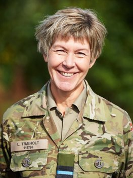 Portrætbillede taget, efter Lone Træholt blev udnævnt til brigadegeneral i 2018. Privatfoto