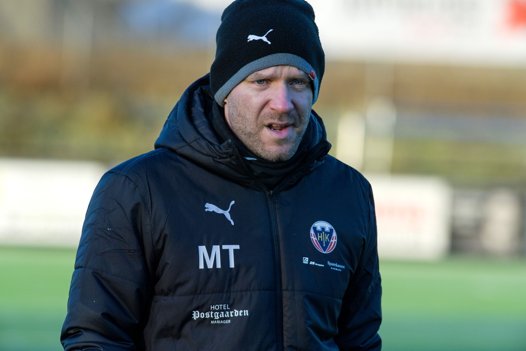 Cheftræner Martin Thomsen vil vente noget tid med at bringe Mads Hvilsom i kamp igen. Foto: Bo Lehm <i>Bo Lehm</i>