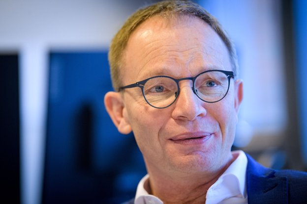 Borgmester Niels Jørgen Pedersen (V) er glad og stolt over, at det er lykkes at få den tidligere toppolitiker Kristian Jensen med ved bestyrelsesbordet. Foto: Bo Lehm <i>Bo Lehm</i>