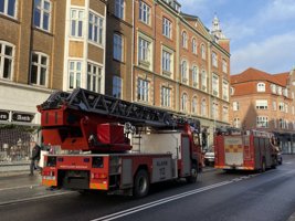 Brand tæt på kendt café i Aalborg