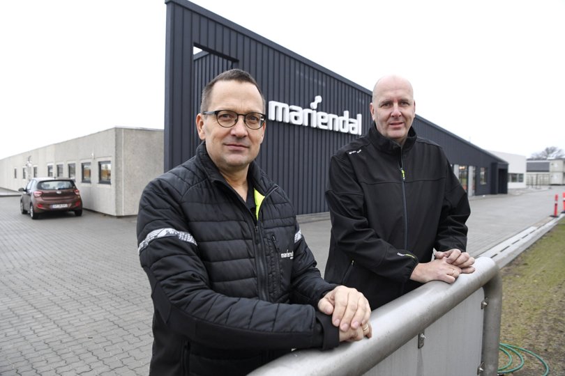 René Pedersen og Henrik Brøsted Moselund glæder sig til, at alt står klar i det nye hus. Serviceafdelingen er flyttet ind i det nye hus, og automationen er godt på vej.  - Inden for et par uger er alt samlet i Brønderslev, tilføjer René Pedersen.