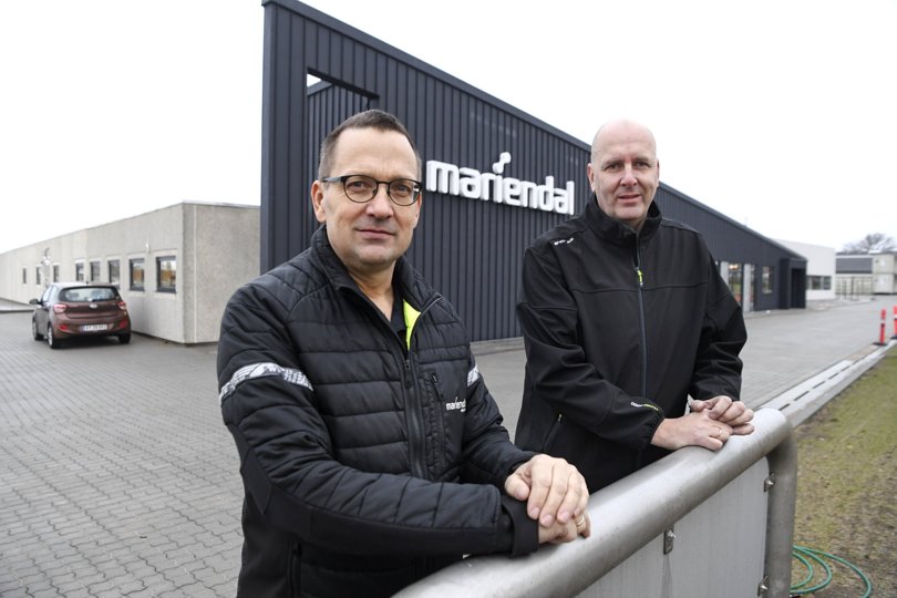 René Pedersen og Henrik Brøsted Moselund glæder sig til, at alt står klar i det nye hus. Serviceafdelingen er flyttet ind i det nye hus, og automationen er godt på vej. - Inden for et par uger er alt samlet i Brønderslev, tilføjer René Pedersen.