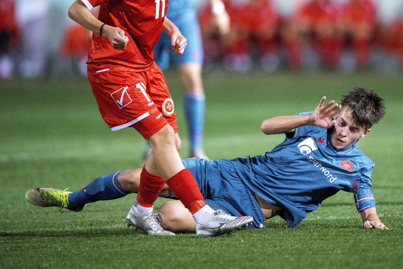Sebastian Stahlfelt skal bygge på sin fysisk, mens teknikken er en af hans helt store spidskompetencer. Foto: Lars Pauli <i>Foto: Lars Pauli</i>