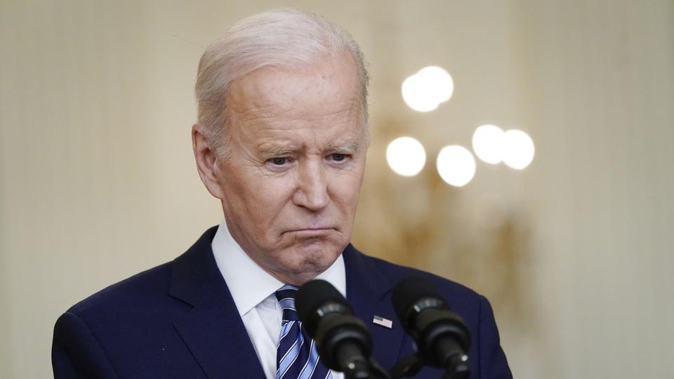 USA's præsident, Joe Biden, har mandag holdt et telefonmøde med amerikanske allierede om blandt andet Putins udtalelser mandag. (Arkivfoto.) <i>Alex Brandon/Ritzau Scanpix</i>