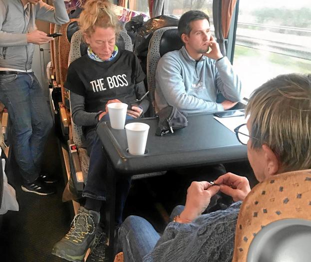 Et lille hold hjælpere er med på turen til den polsk-ukrainske grænse. Privatfoto