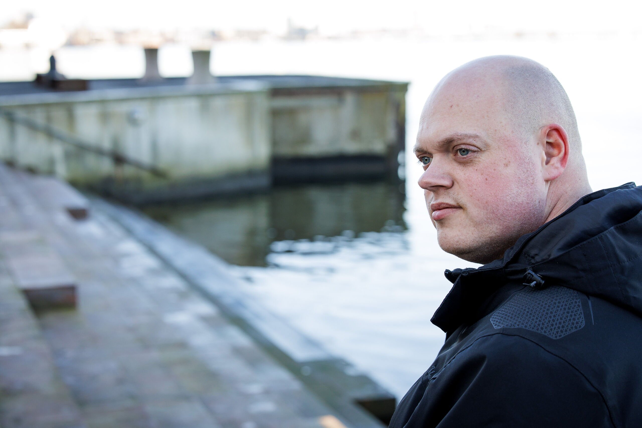 Kevan faldt i havnen efter bytur - troede han skulle dø