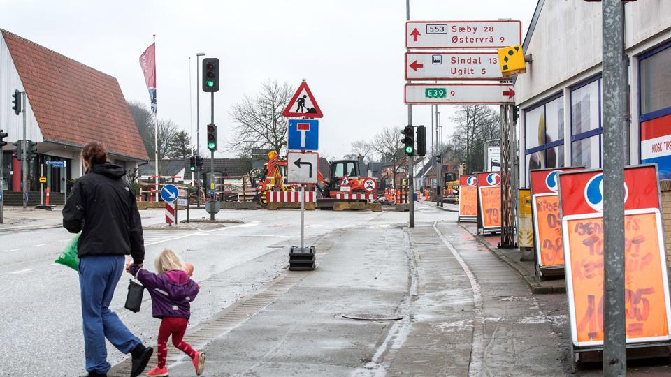 Bredgade i Tårs, da opgravningen gik i gang.
Arkivfoto: Laura Guldhammer