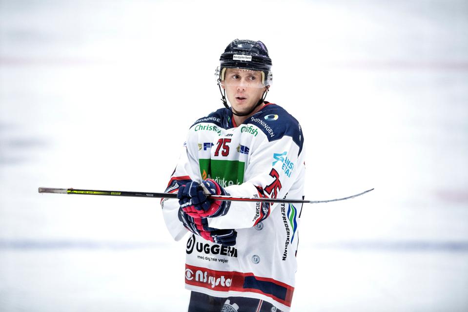 Alexander Bumagin bliver i Frederikshavn White Hawks, men den knæskadede russers fremtidige rolle i klubben er stadig ukendt. <i>Arkivfoto: Torben Hansen</i>