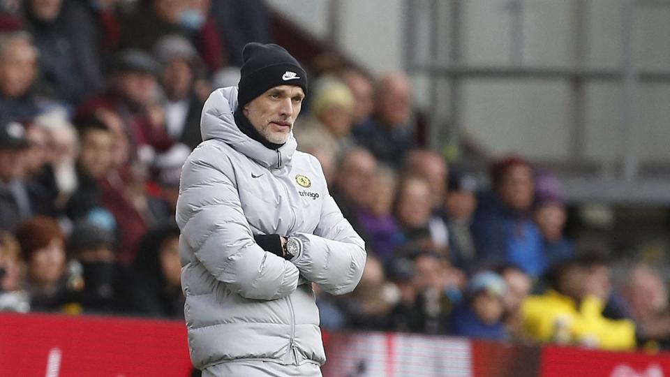 Thomas Tuchel er ikke tilfreds med den gruppe af Chelsea-fans, der sang klubejer Roman Abramovichs navn lørdag. <i>Craig Brough/Reuters</i>