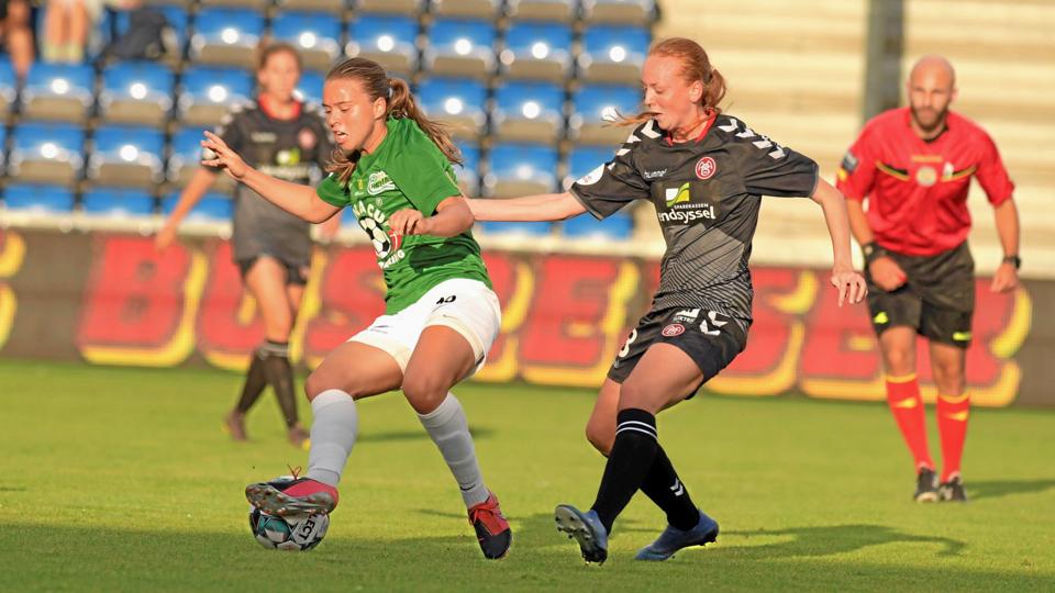 Emma Snerle scorede de to første mål i kampen, der sendte Fortuna på tredjepladsen. Arkivfoto: Henrik Louis