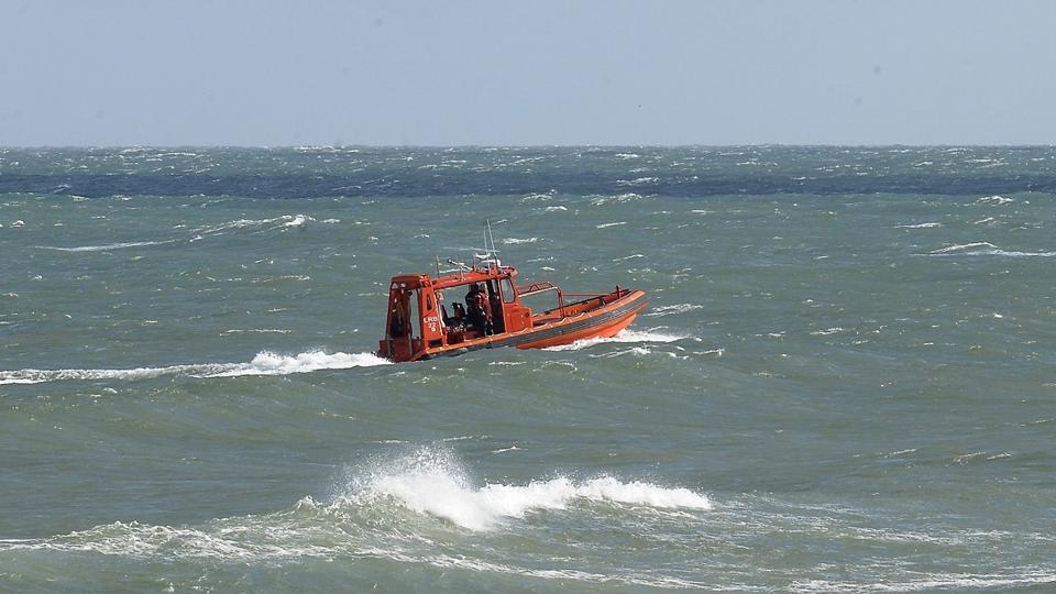 Den hurtige redningsbåd LRB22 fra Hanstholm er sejlet ud flere gange de seneste dage efter meldinger om kitesurfere i knibe. Arkivfoto: Peter Mørk <i>Foto: Peter Mørk</i>