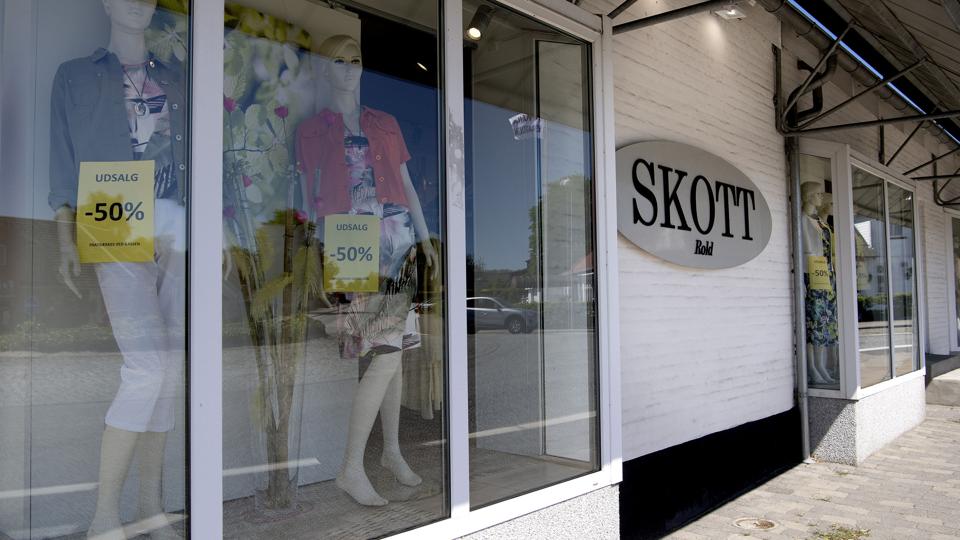 Denne nordjyske tøjbutik har fået mest udbetalt i lønkompensation. Foto: Lars Pauli <i>Foto: Lars Pauli</i>