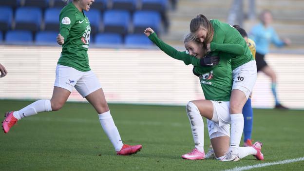 Fortuna Hjørring mødte lørdag Brøndby i en topkamp i Gjensidige Kvindeligaen. <i>Foto: Henrik Bo</i>