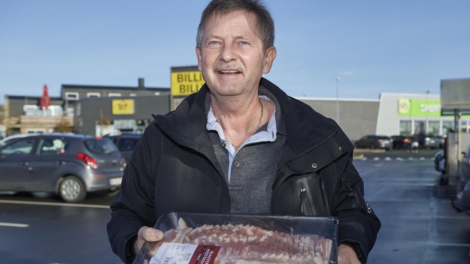 John Thomsen er en af de Nordjyder, der ikke kunne drømme om at spise vegetarmad. Foto: Henrik Bo <i>Foto: Henrik Bo</i>