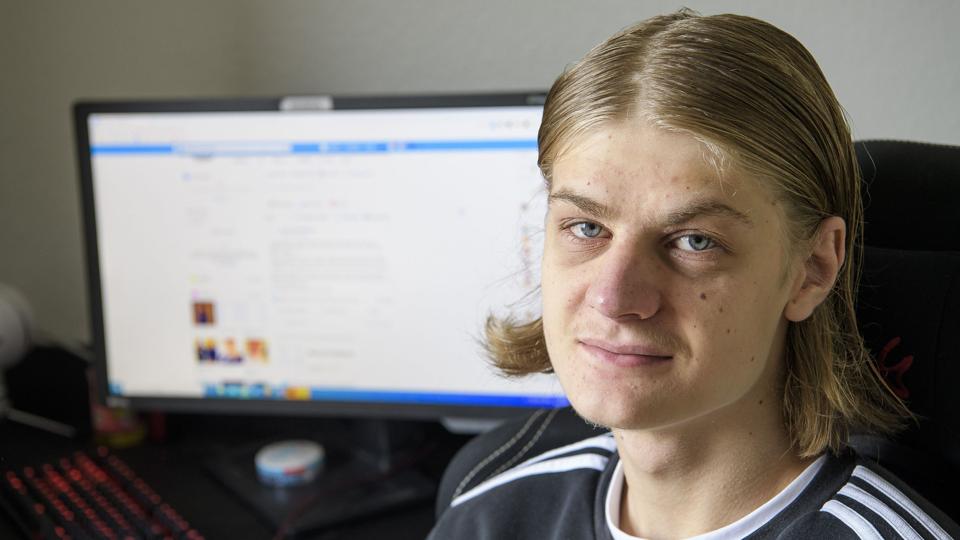 Det har været hårdt for 19-årige Rasmus Kristoffersen, at nogen har troet, at han har forsøgt at snyde dem for penge. Foto: Peter Mørk <i>Peter Mørk</i>