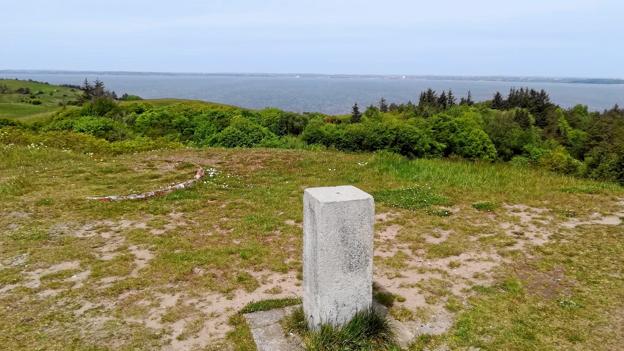 Udsigt fra toppen af Salgjerhøj, det højeste punkt på Mors - svimlende 89 meter over havets overflade. Privatfoto