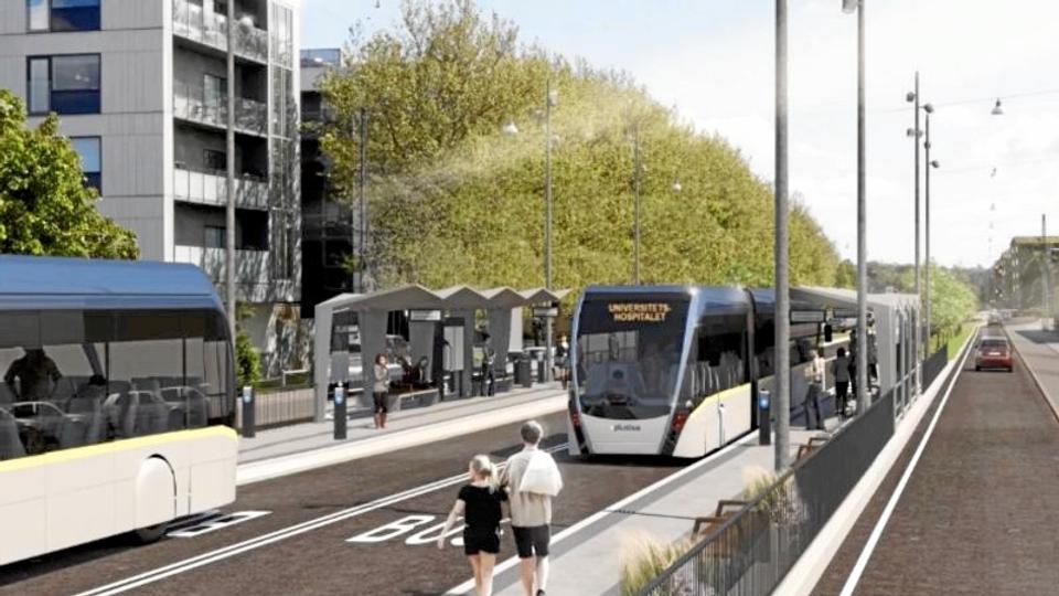 Plusbus mangler et større beløb i finansiering. <i>Illustration: Aalborg Kommune</i>