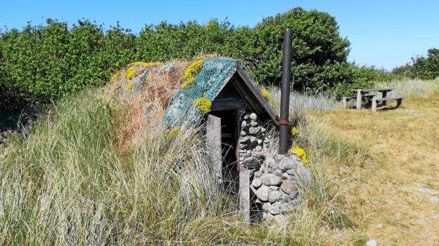Hummerhytterne ved Horneks Odde. Privatfoto
