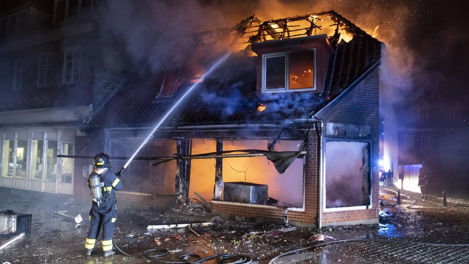 Branden var særdeles voldsom. Arkivfoto <i>Foto: Peter Mørk</i>