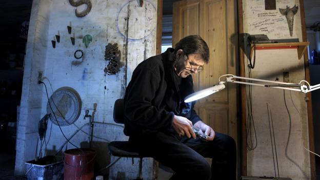 Englemageren Thorvald Odgaard var selvlært kunstner. Han var udlært elektriker, men det var i kunstens verden, han fandt sin livsgerning. Arkivfoto: Michael Koch <i>Michael Koch</i>
