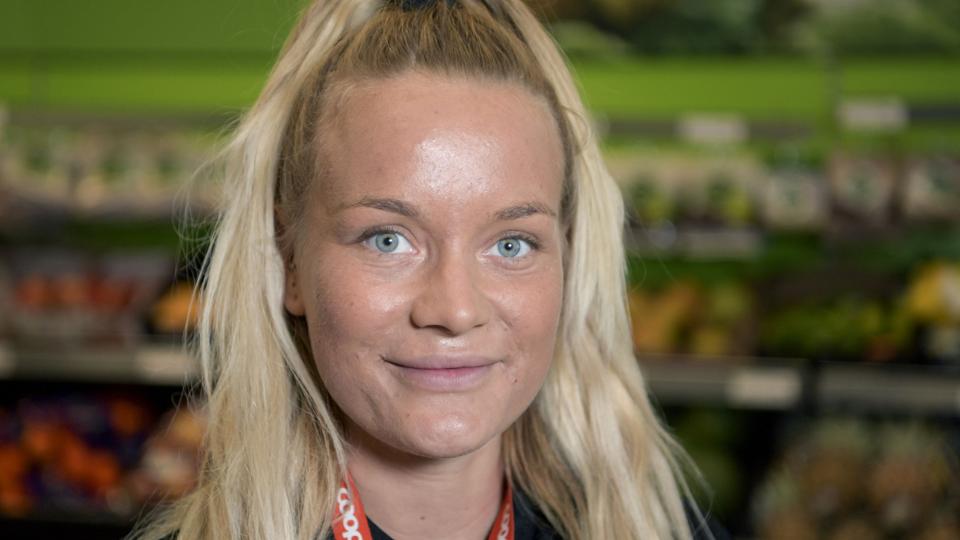 Line Saga Olesen glæder sig over den store opbakning i Klarup. Foto: Henrik Louis