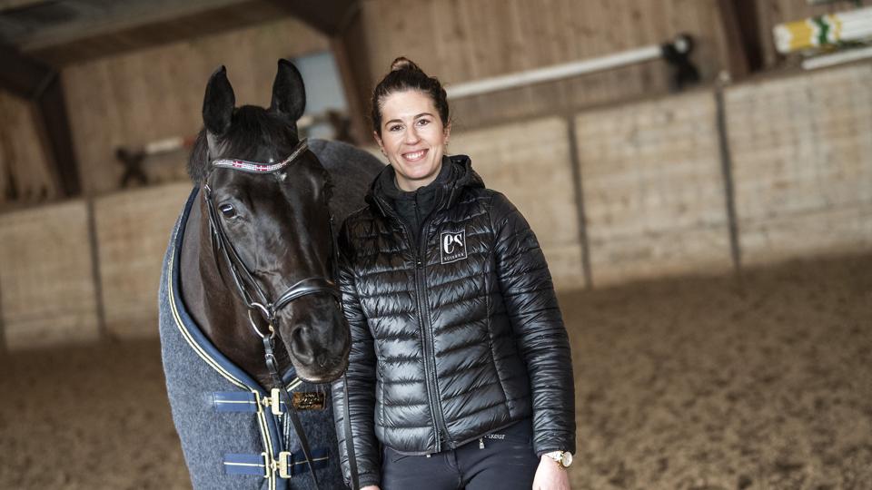 Ekvipagen bestående af Carina Cassøe Krüth og Danciera har en realistisk chance for at komme med til OL i Tokyo. Foto: Henrik Bo <i>Foto: Henrik Bo</i>