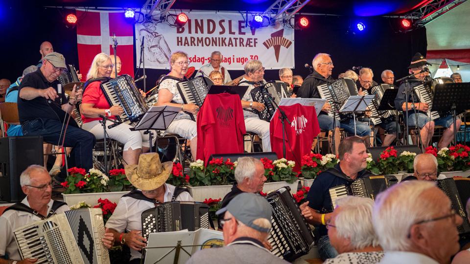 Bindslev Harmonikatræf i 2019 blev det sidste harmonikatræf. Bindslev Harmonikatræf blev holdt første gang i 1985. Arkivfoto: Kim Dahl Hansen <i>Kim Dahl Hansen</i>
