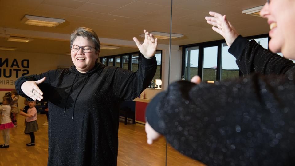 Tenna Rom er formand for Dance Studio Frederikshavn. Foto: Bente Poder