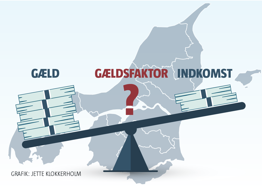 Fire nordjyske kommuner er i top 10 over de mest forgældede: Har du en høj gældsfaktor?