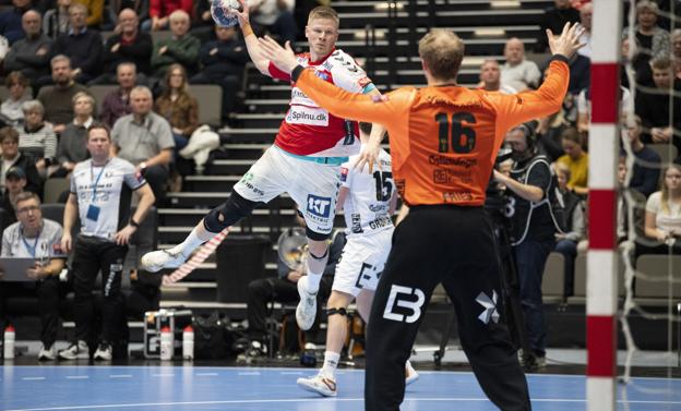 Sebastian Barthold spillede en fornem kamp med sine fem scoringer. Foto: Henrik Bo <i>Foto: Henrik Bo</i>