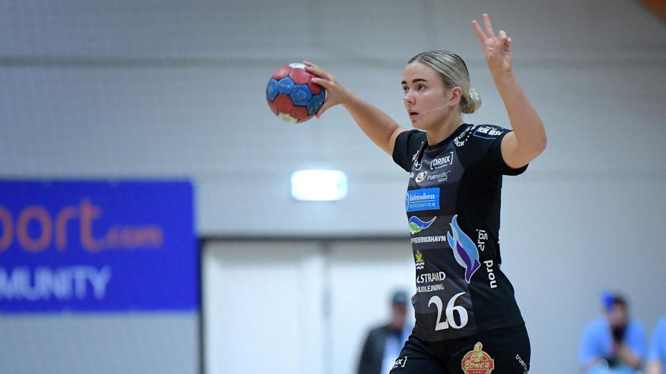Christina Pedersen blev topscorer med ni mål i sejren over Stjernen. Foto: Bente Poder