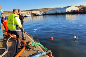 Tobis-kutter er sunket: Skipper fik vand i den ene gummistøvle