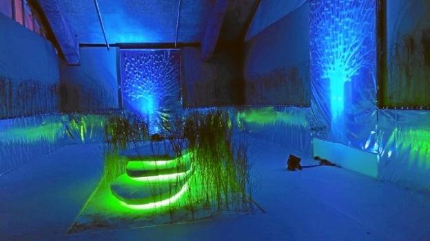 Alle materialerne på udstillingen kommer fra naturen og er sammensat på nye kreative måder. Privatfoto