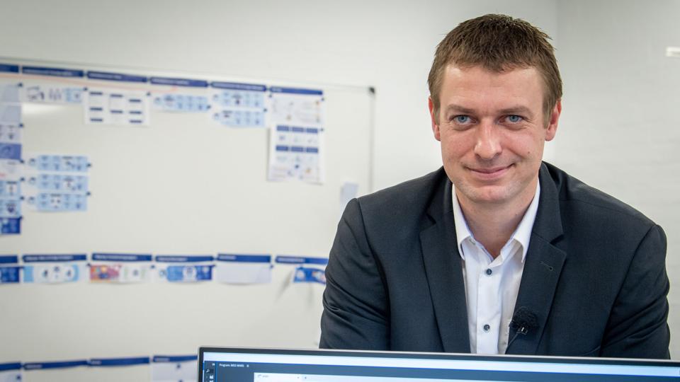 Kjartan Jensen er adm. direktør for Dataproces i Nibe. Virksomheden arbejder med udvikling af softwarerobotter. Foto: Kim Dahl Jensen <i>Kim Dahl Hansen</i>