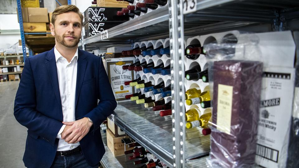 Rare Wine Holding i Vester Hassing præsenterer endnu et kanonregnskab. Her er det medindehaver Anders Børsen. Foto: Andreas Falck <i>Andreas Falck</i>