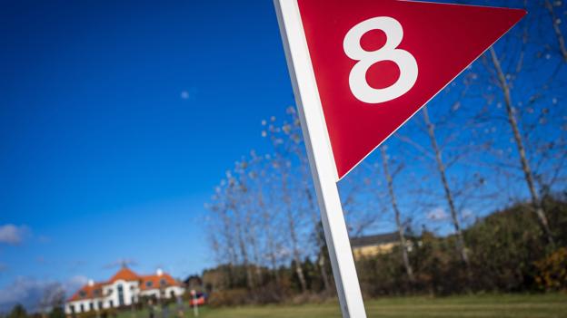 På Nygårdsminde Vingård går man denne dag i gang med at snlægge en parkgolfbane. Foto: Martin Damgård