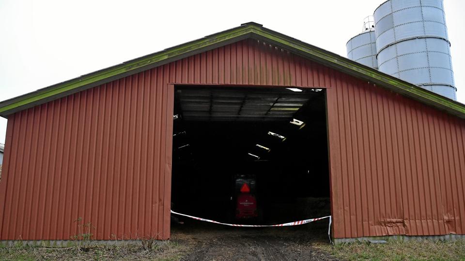 Arbejdsulykke på gård i Thy. Foto: Bo Lehm <i>Bo Lehm</i>