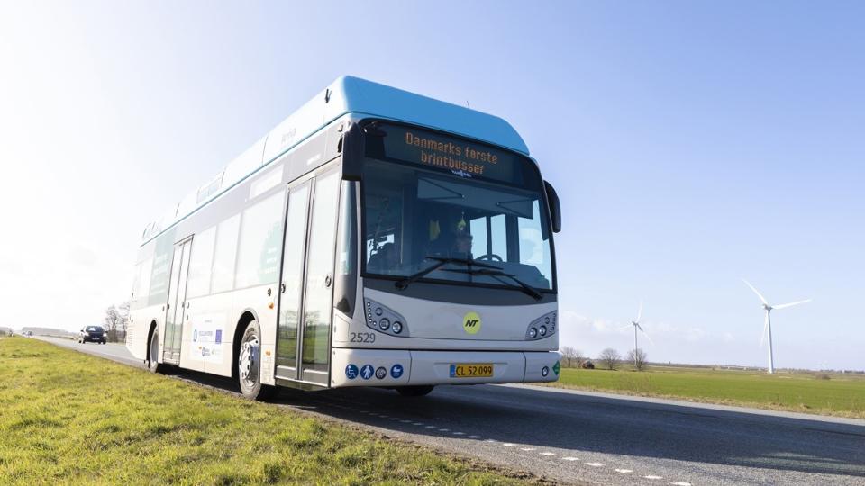 Sådan ser de nye brintbusser ud. Foto: Line Bloch Klostergaard/Region Nordjylland.