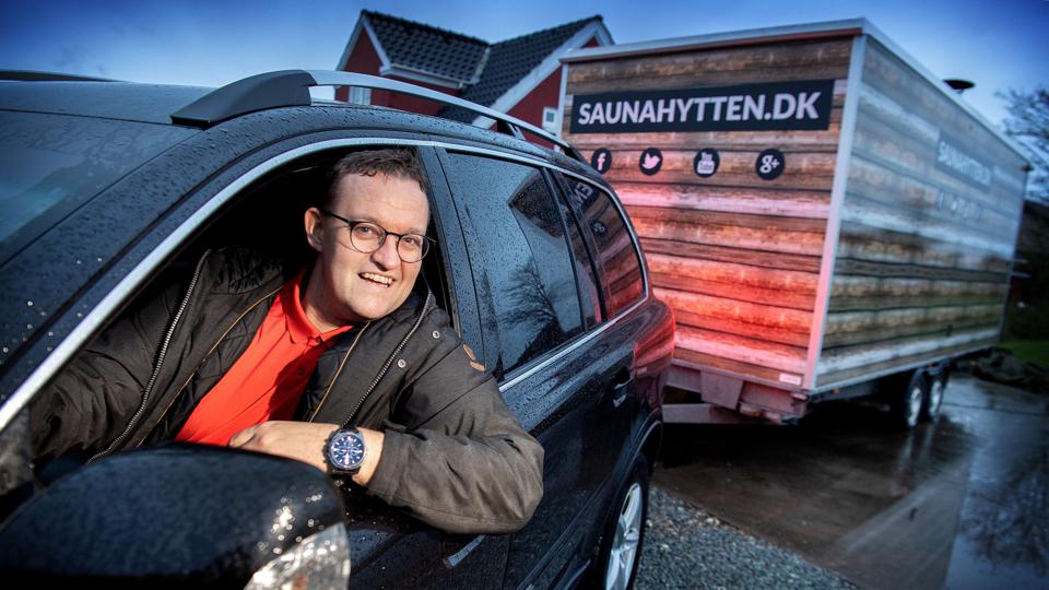 Palle Holmbech kommer susende til alt fra polterabend og tøsetur til vinterbadning og fødselsdag. Foto: Lars Pauli. <i>Foto: Lars Pauli</i>