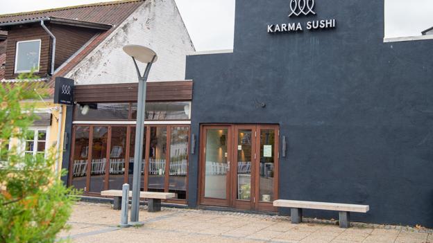 Karma Sushi i Lodsgade, Frederikshavn, hvor det hele begyndte. Restauranten er i dag lukket. <i>Foto: Bente Poder.</i>