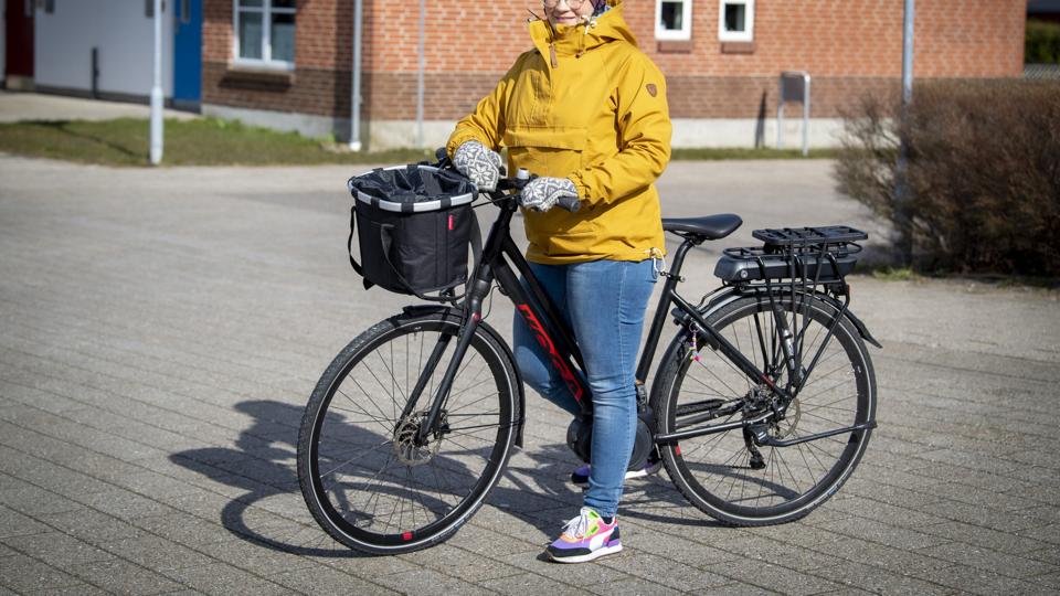 Mette Allerslev Zimmer fra Sæby købte i december en elcykel. Det var et godt køb med mange fordele. Foto: Kim Dahl Hansen