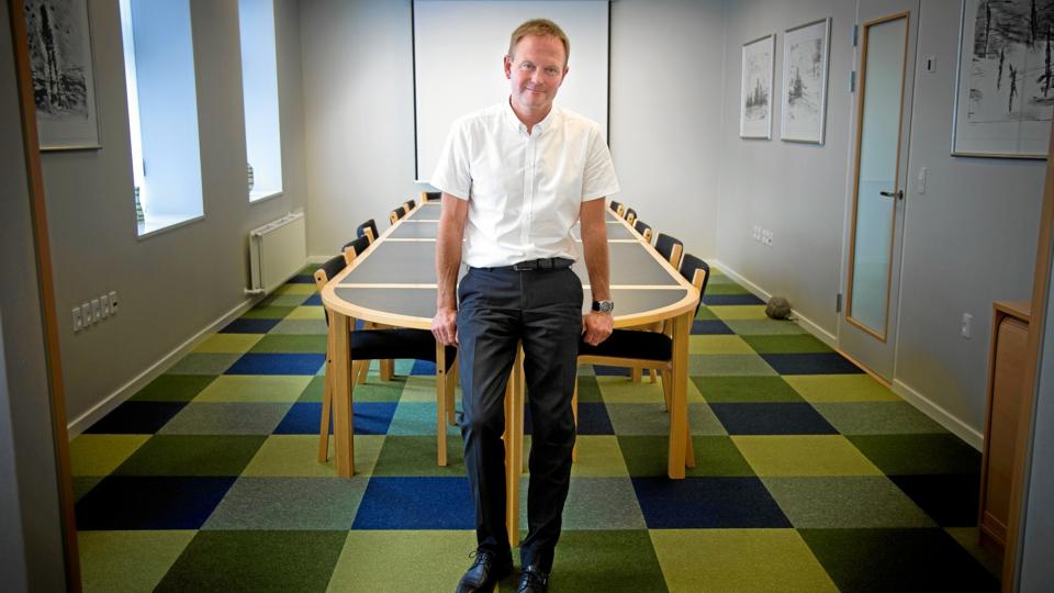 - Når man vækster og får flere kunder, skal der holdes flere møder, og vi vil gerne kunne byde kunder og medarbejdere på ordentlige forhold, siger direktør Frank Bertelsen, Frøslev-Mollerup Sparekasse. Arkivfoto: Bo Lehm