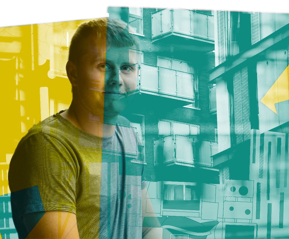 På Godsbanen bor Jesper få meter fra naboen: Jeg tænker ikke på, at folk kan kigge ind